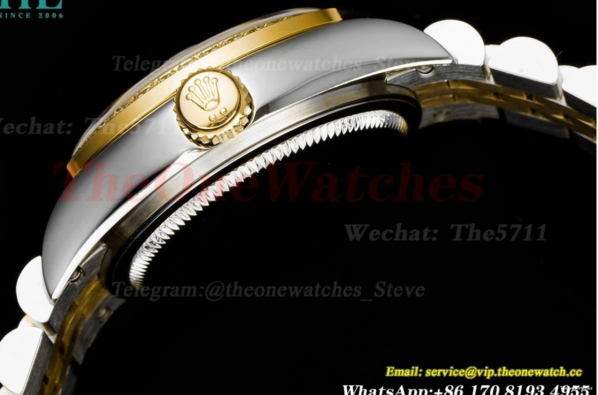 White SS TWS NH05 Dia Datejust 28mm Ladies Dial YG 0415